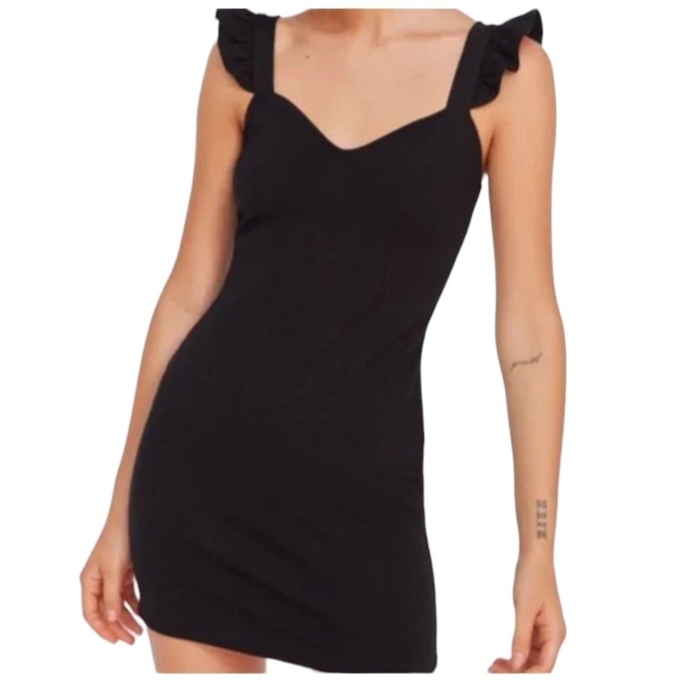 Kimchi Blue Body Con Black Dress Medium
